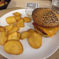 Burger yankee at Sol Veggie in Logrono