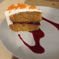 Carrito cake at Sol Veggie in Logrono