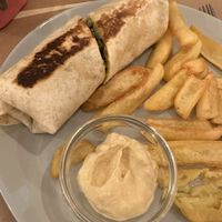 Asian shawarma  at Sol Veggie in Logrono