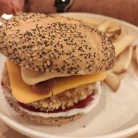 Burger riojana at Sol Veggie in Logrono