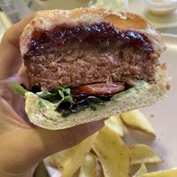 The Gourmet Burger. Insanely good! at Sol Veggie in Logrono