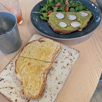 Tosta Avocado "without egg" and Torrada with Olive oil instead of butter at Gelataria & Croissanteria - Bem-haja  in Castelo Branco