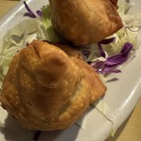 Vegetable samosas  at India's Restaurant in Houston