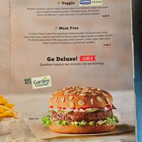 Vegan page of menu. at Goody's Burger House in Chios