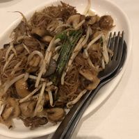 Mushroom chow mein with rice noodles   at Taste of the Orient  in Burnham-on-sea