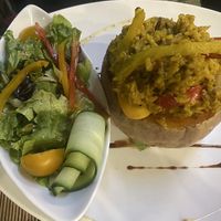 Baked Butternutt  at Karibu Restaurant  in Cape Town