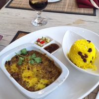 Vegan bototie at Karibu Restaurant  in Cape Town