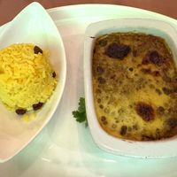 Vegan bobotie at Karibu Restaurant  in Cape Town