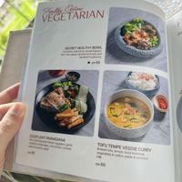 Vegetarian/Vegan Menu Page  at Ely's Kitchen in Kuta