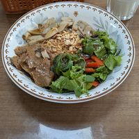 Mixed Pho with Soy Sauce - Mushroom and Seitan at Quán Chay Khai Tuệ - Khai Tue Vegan in Hanoi
