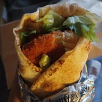 Mexican wrap at Harry's Schnitzel Joint in The Junction