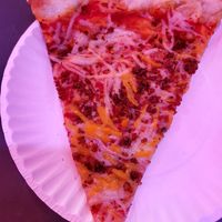 Bbq burger vegan slice at Dimo's Pizza - Logan Square in Chicago