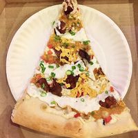 Vegan pizza  at Dimo's Pizza - Logan Square in Chicago