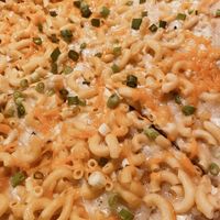 Vegan Mac & Cheese Pizza 🧀   at Dimo's Pizza - Logan Square in Chicago