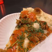 Buffalo chicken pizza  at Dimo's Pizza - Logan Square in Chicago