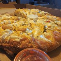 Vegan Cheesy Bread at Dimo's Pizza - Logan Square in Chicago