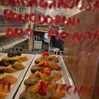 Cicchetti babaganush e pomodorini at Osteria ai Preti in Verona