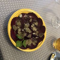 Rapa rossa e tartufo   at Foresteria La Merlina in Dernice