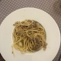 Spaghetti al tartufo   at Foresteria La Merlina in Dernice