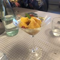 Pesce sciroppate con ribes e menta   at Foresteria La Merlina in Dernice