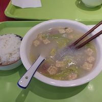 "Fried" tofu soup at Clean Water Vegetarian - 净水素食 in Shanghai