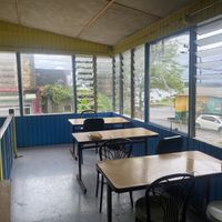 Upstairs seating  at Mis Dixon in Port Antonio