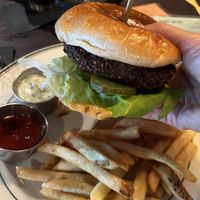 Falafel burger  at Union Bear Brewing Company - Denton in Denton
