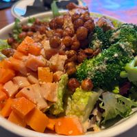 UB Bowl: critiqued them on the sweet potato saying it should
Be cooked more and they were open to the feedback.  at Union Bear Brewing Company - Denton in Denton