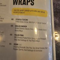 Vegan wrap. at Bossa Canal Walk in Cape Town