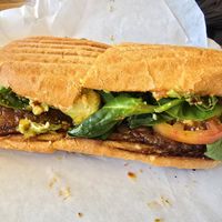 Smokey Spicy Tempeh special sandwich at Afternoon Deli in Grass Valley