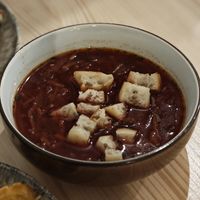 Soup of the day (included in the brunch) at Vegan Brunch in Riga