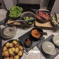 Buffet of the day at Vegan Brunch in Riga