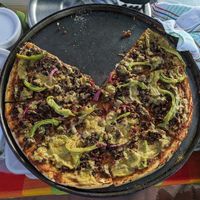 I'm a sucker for vegan pizza! at Eco Tianguis Sanka in Zihuatanejo