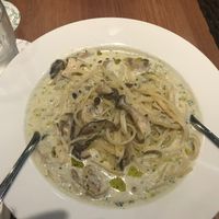 Delicious mushroom pasta  at Ko-So Cafe in Tokyo