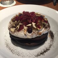 Choc buckwheat pancakes  at Ko-So Cafe in Tokyo