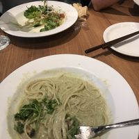 Forgot to take photo bc it looked so delicious! Coriander pasta at Ko-So Cafe in Tokyo