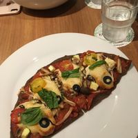 Half vegan pizza at Ko-So Cafe in Tokyo
