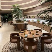 Part of the seating area  at BIVIUM in Rome