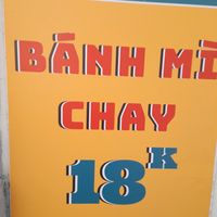 A bánh mi sign at PHÚC AN 1986 in Ho Chi Minh City