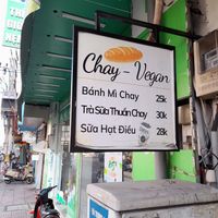 Sign outside at Hoa Y Bánh mì chay in Ho Chi Minh City