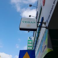 Look for this sign at Hoa Y Bánh mì chay in Ho Chi Minh City