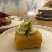 Lemon cake at The Cravin' Pantry in Mumbai
