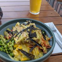 Vegan poke bowl at Great Ocean Road Brewhouse in Apollo Bay