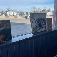 Fun little coffee books  at Epoch Chemistry Coffee House in Moncton