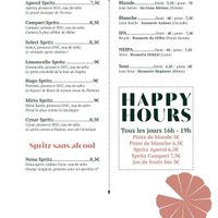 Menu  at Pienza Aperitivo in Lyon