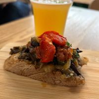 Vegan appetizer  at Pienza Aperitivo in Lyon