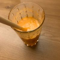 Apple and carrot fresh mix at misto.cafe in Lutsk