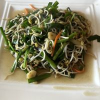 leek and bean sprouts  at Chinese Food City in Bukhara