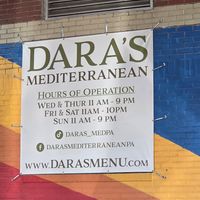  at Dara's Mediterranean in Manayunk