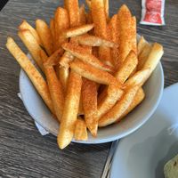 Fries with Peri seasoning  at Vasco's Peri Peri in Arlington Heights